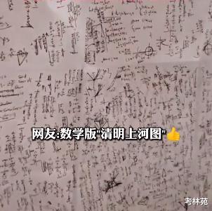 数学|高中生展示\巨无霸\数学草稿纸，网友怒赞：数学版“清明上河图”