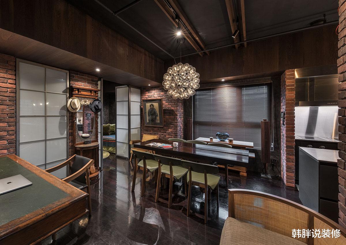 66㎡小户型新房,全屋贴满红砖,朴实无华,却又复古迷人