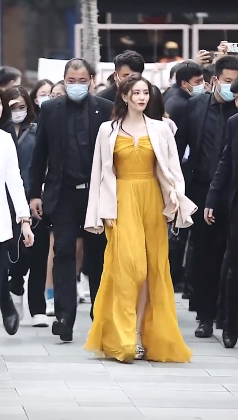 刘诗诗|刘诗诗该多穿穿长裙,优雅的气质太迷人,走在人群中特别抢镜