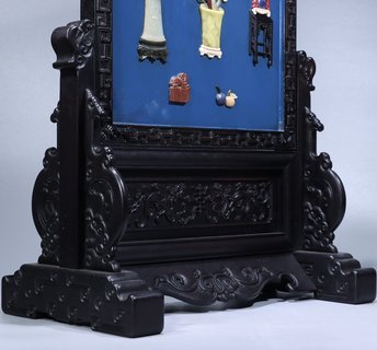 紫檀|回流:紫檀·博古插屏