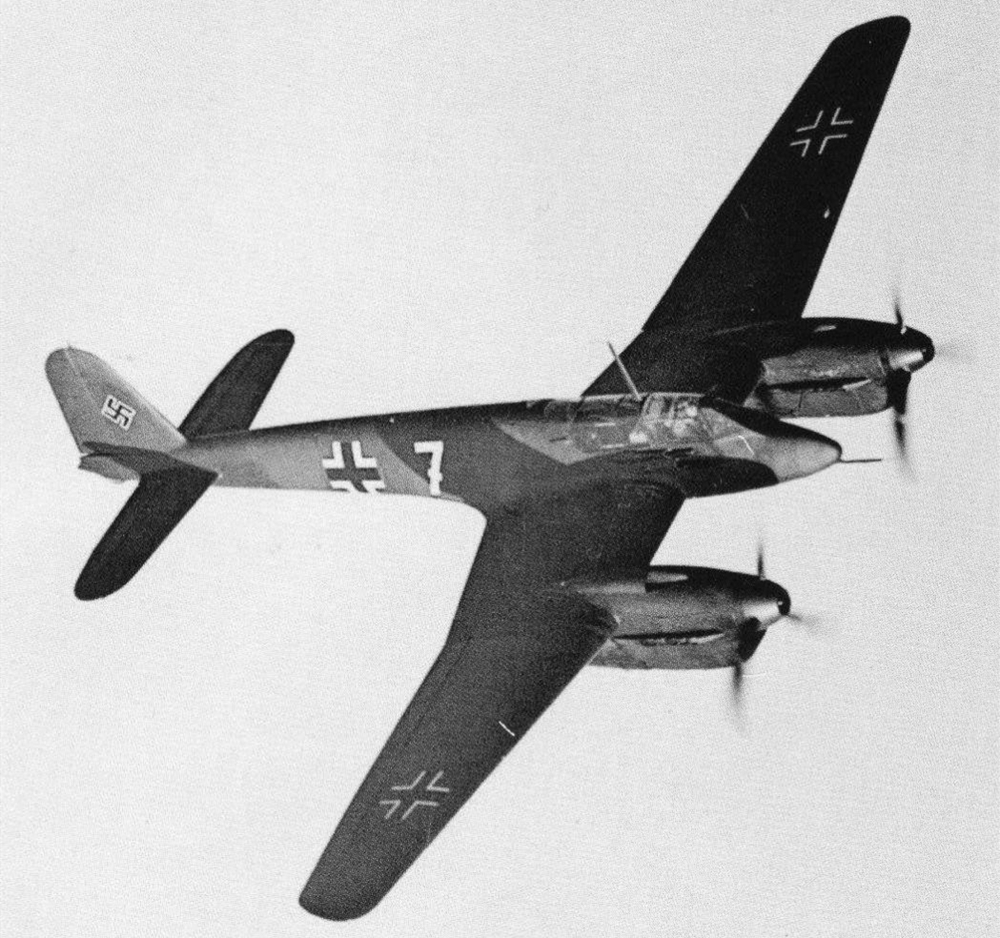设计师|福克-沃尔夫fw187"猎鹰"战斗机,没能量产的先进战机