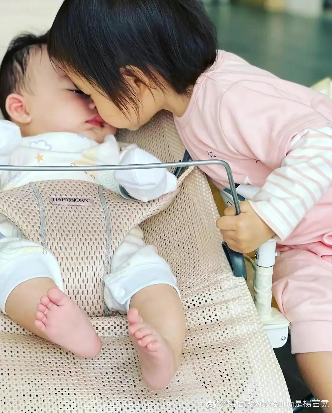 杨怡|杨怡晒女儿在家里阳台画画,小珍珠画风大胆,认真模样太有范儿