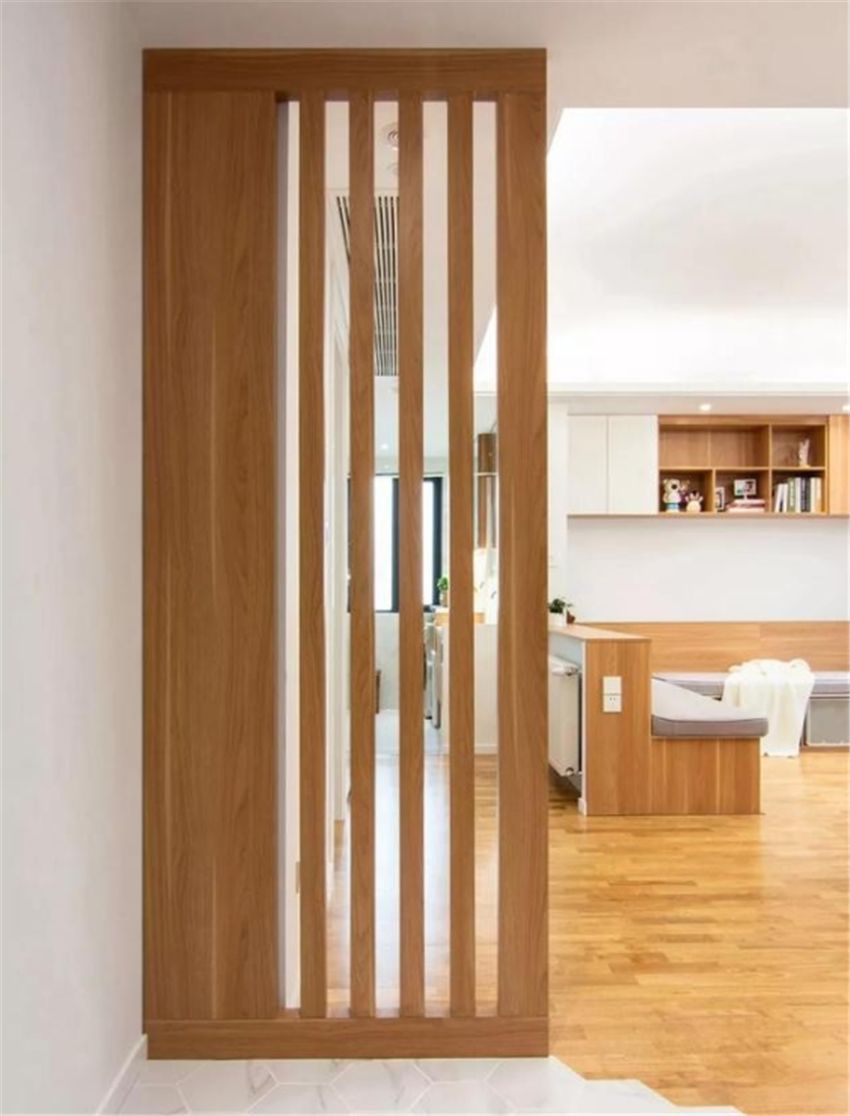 入户正对客餐厅,一眼见光怎么办?做好玄关柜和隔断,这都不是事