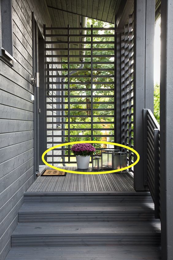 入户门口1㎡,造景休闲,搭建阳光房,设计得好档次又能提升不少