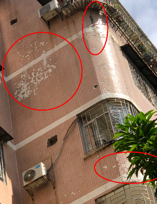 恐怖!梧州多个小区发现外墙开裂空鼓开裂现象……