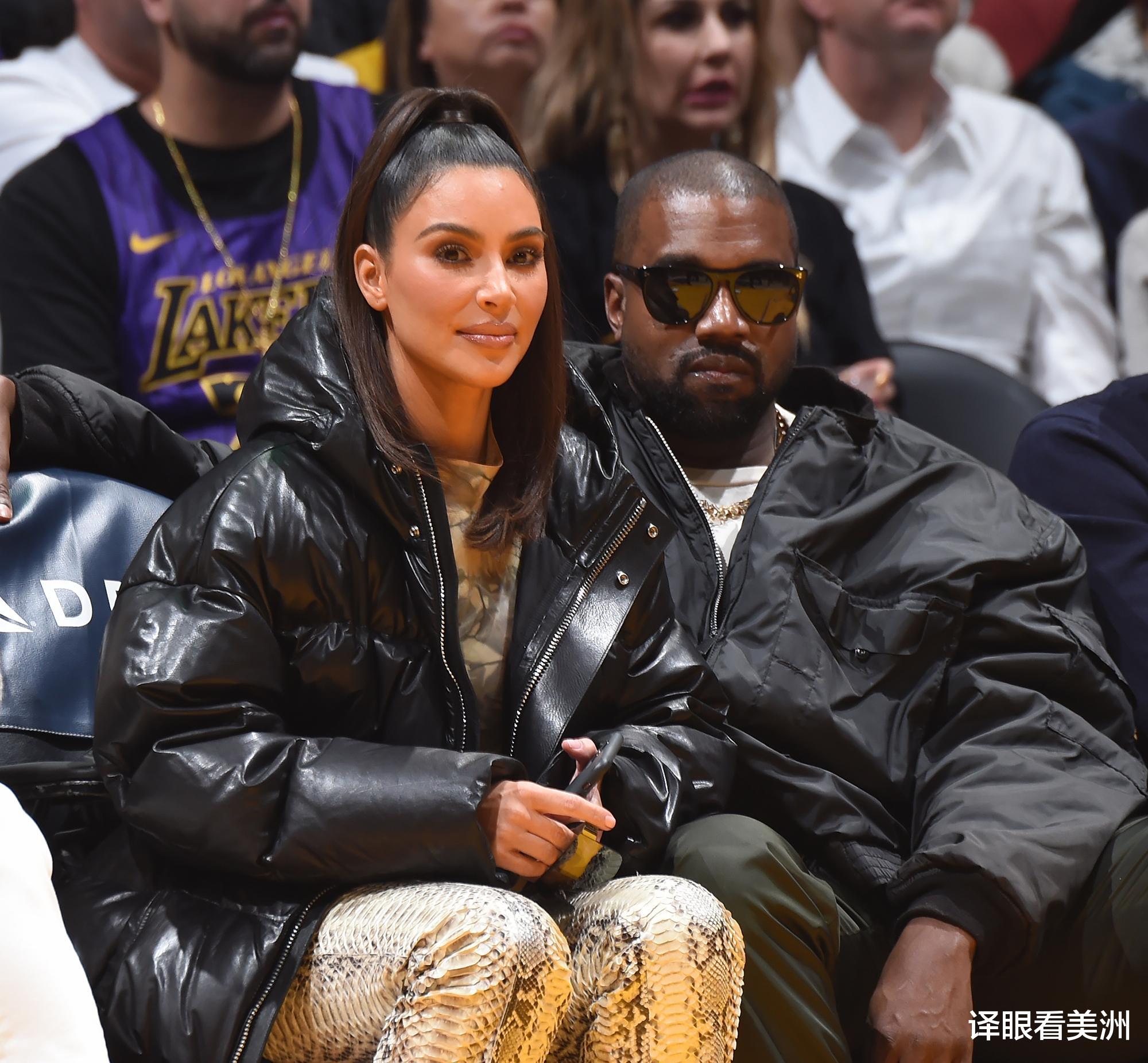 |侃爷与钱尼坐NBA前排,公开亮相甜蜜不已,反击前妻“秀恩爱”操作