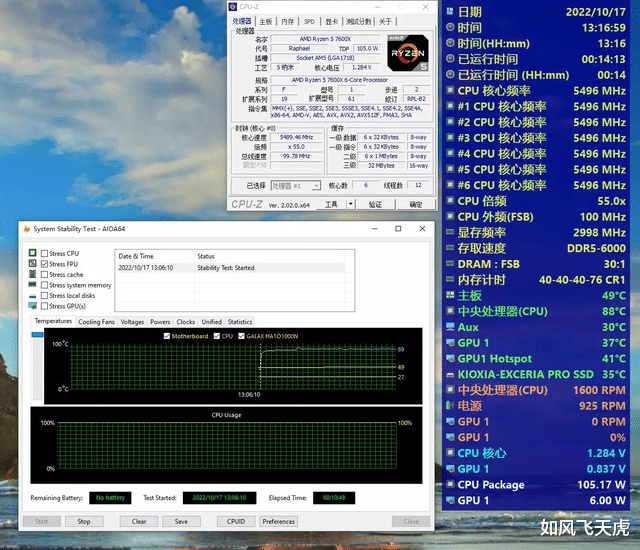 AMD|AMD Zen 4新品发热惊人？百元风冷挑战超频版7600X，结果如此惊人