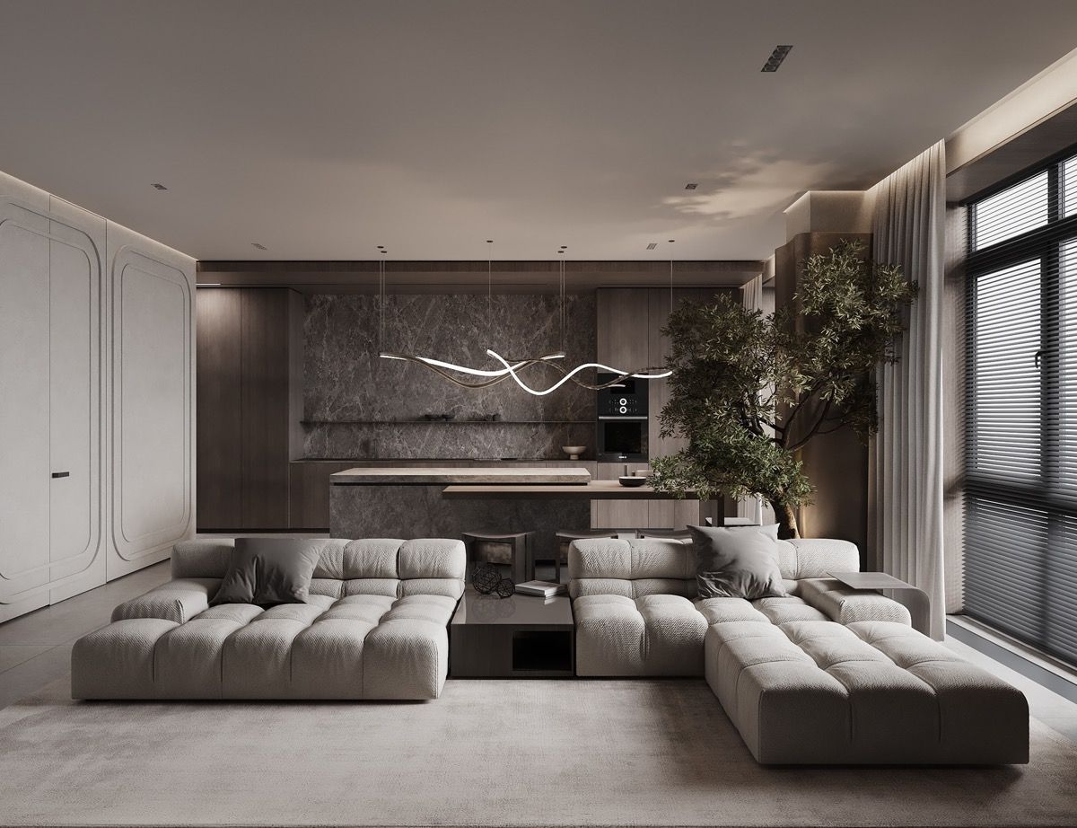 黑色与灰色完美诠释家居美学设计