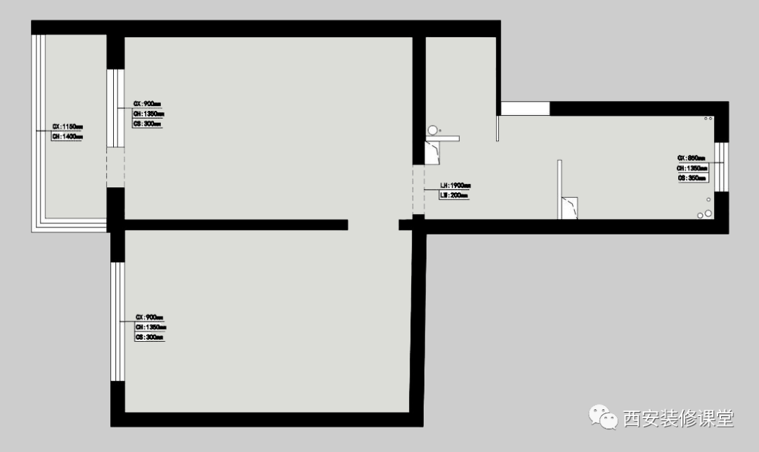 50㎡两室无厅,老房改造实现客餐厅