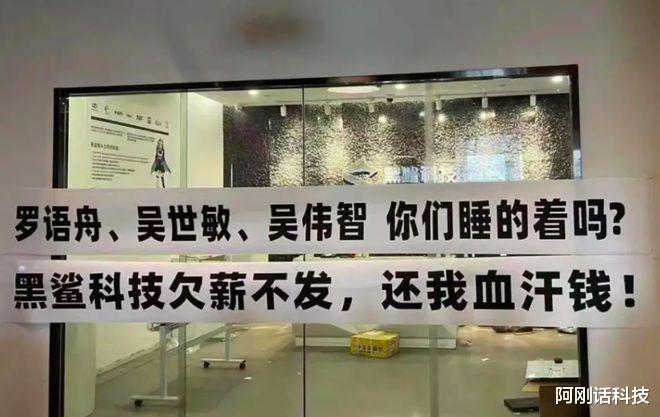 黑鲨未能按时支付被裁员工的补偿款，员工堵在门口，讨要结果