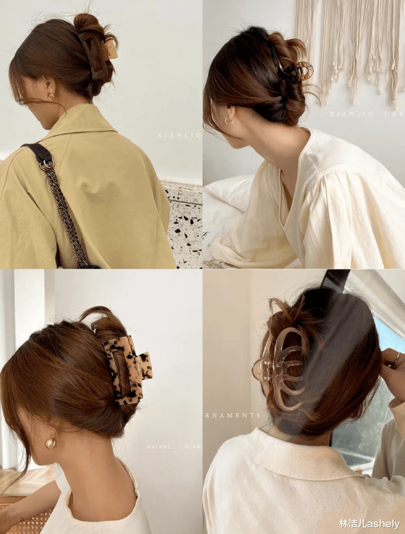 赵露思 鲨鱼夹怎么夹还得看女明星，赵露思氛围感满满，宋妍霏打造出高颅顶
