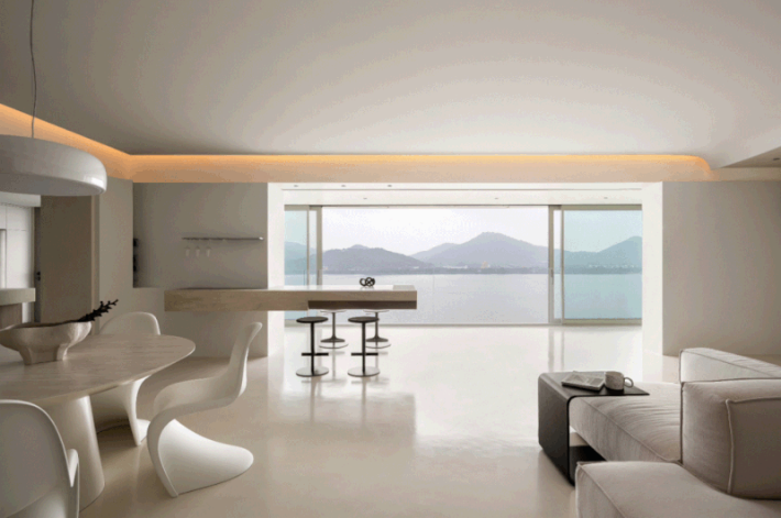 坚持极简主义装修,280㎡装完太高级,仅凭一个客厅就圈粉无数