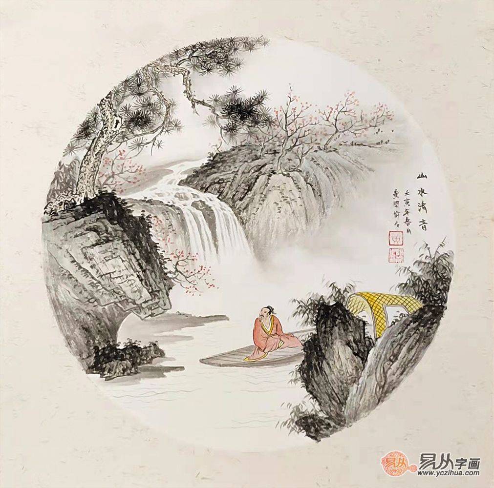 沙发背景墙装饰画怎么选 吉祥山水画让您人财两旺