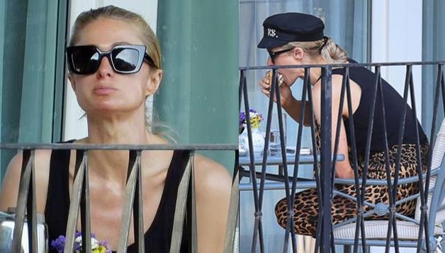 帕丽斯·希尔顿|41岁希尔顿近照，罕见素颜，盘腿吃早餐！与金卡戴珊差距拉大