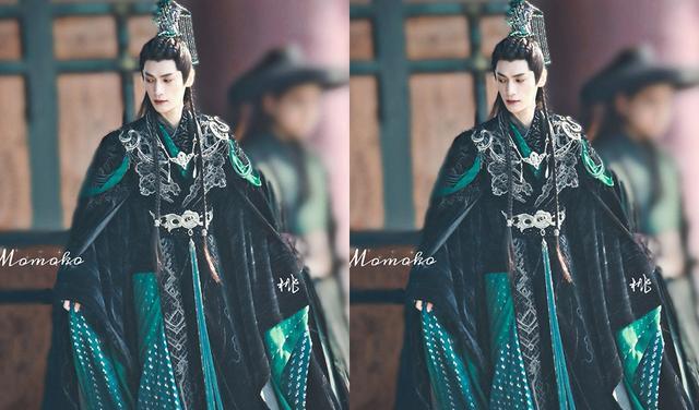 郑国霖|《长月烬明》澹台烬绿衣造型,桑酒贺图超美,郑国霖白发很仙!