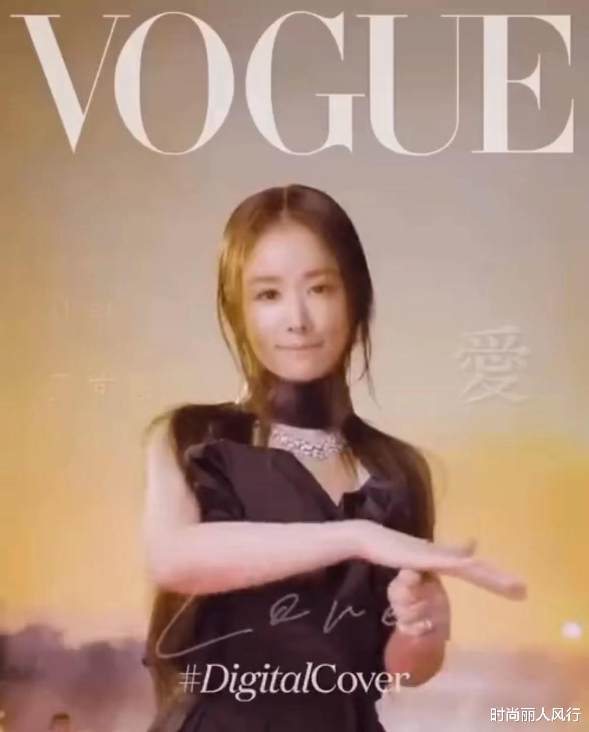 林心如 林心如新大片换风格颜值狂飙！穿薄纱裙登VOGUE，国际范十足