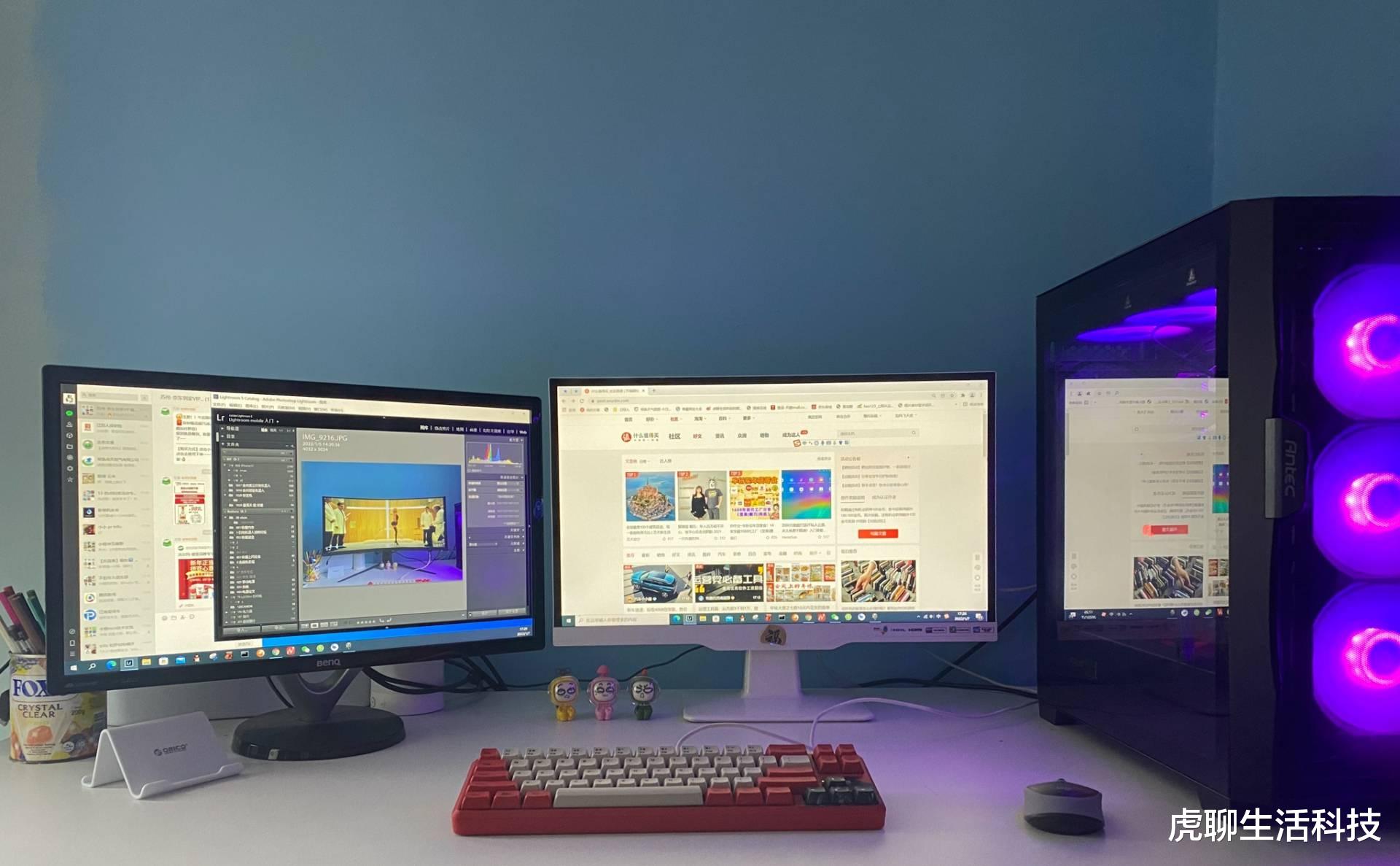 显示器|电脑DIY提高生产力,用带鱼屏还是组双屏?纠结2年的我终于有答案