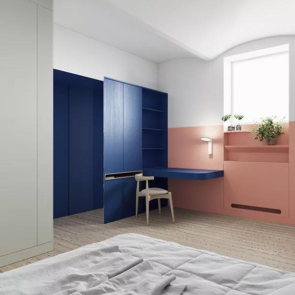 64㎡北欧风小宅，配色大胆出众，让人一见倾心！