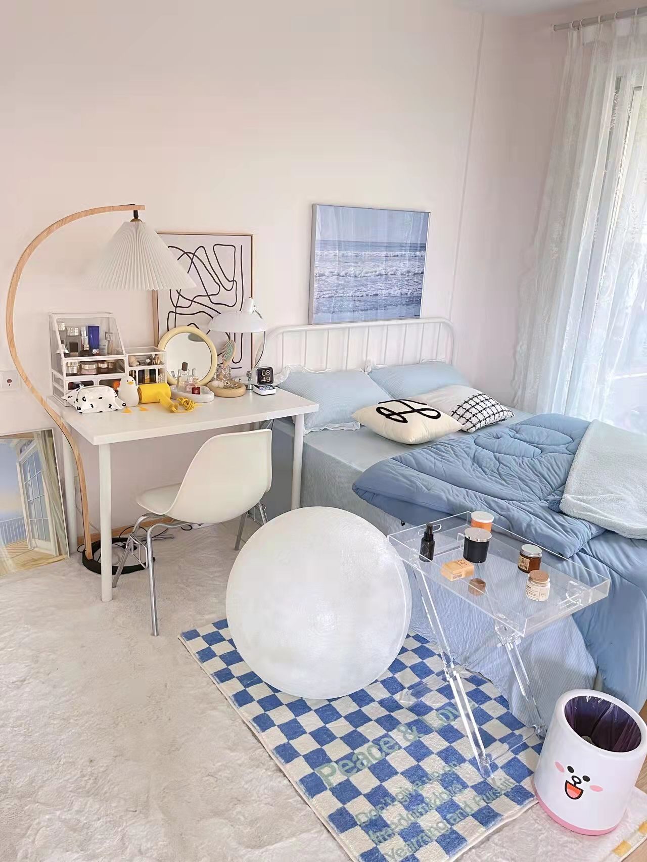 40平出租屋改造:仙气客厅,森系厨房,多种主题色卧室太绝了