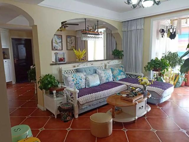 美式新房的装修完工,装修含家电花了20万,朋友来了都不想走了