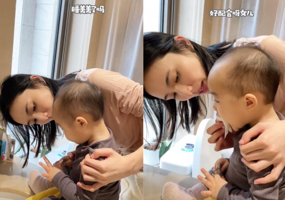 李亚鹏 赢在起跑线!李亚鹏1岁女儿护肤美容,还品茶下棋,越长越像李嫣