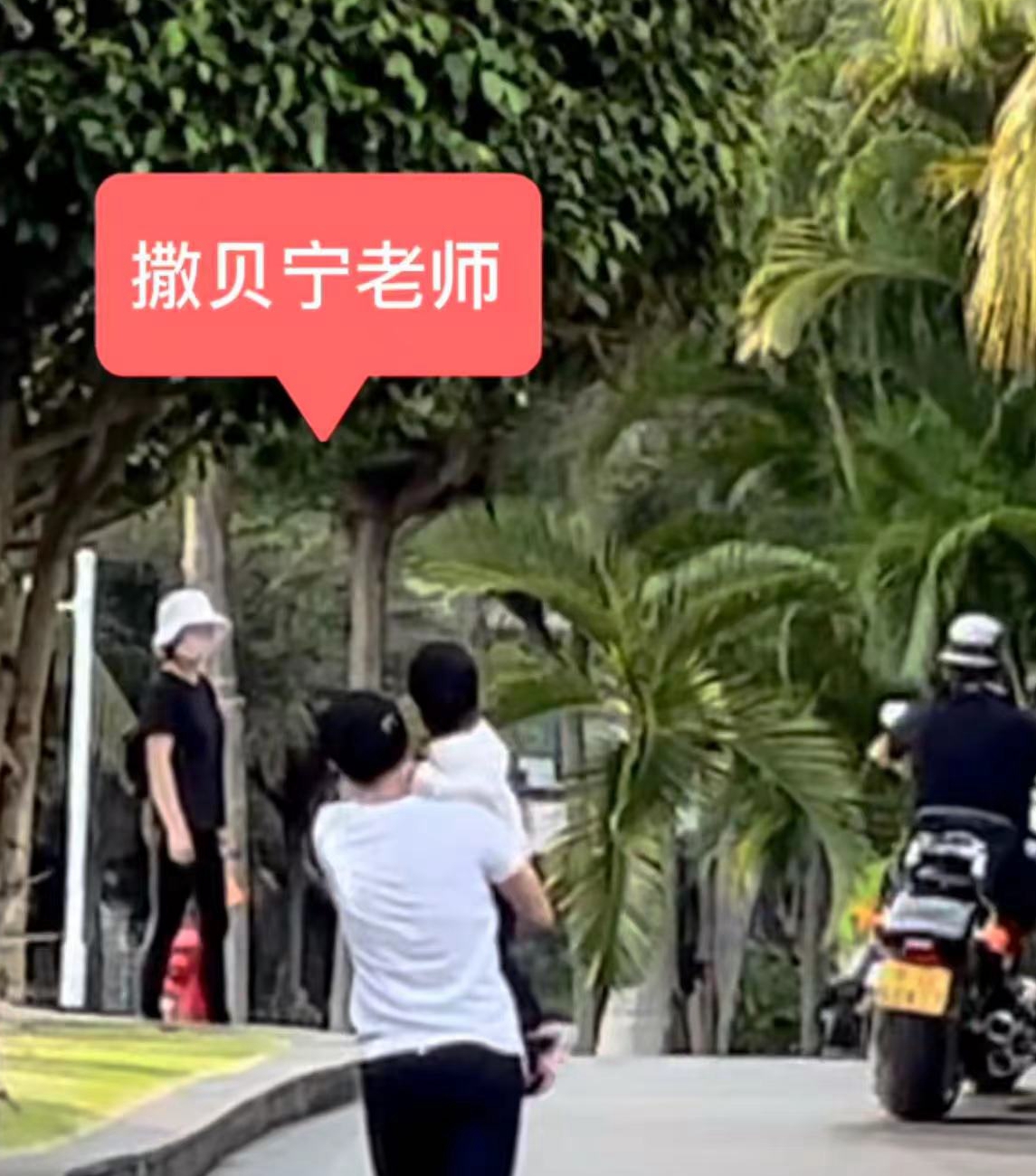 撒贝宁|偶遇撒贝宁带娃，两岁混血宝宝正面曝光，遗传妈妈美貌颜值超高