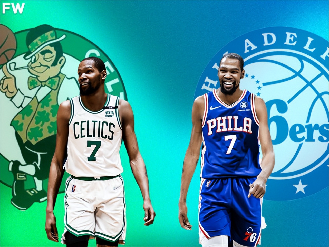NBA一夜17大动态!杜兰特愿加盟绿军76人,库兹马轰67分遭调侃
