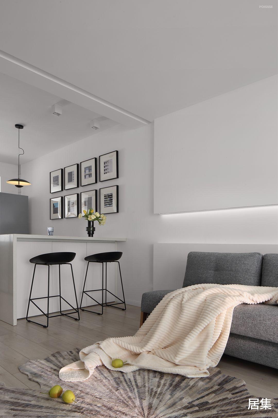 76平的一居室空间应有尽有,柔情的北欧风,浪漫生活的开始