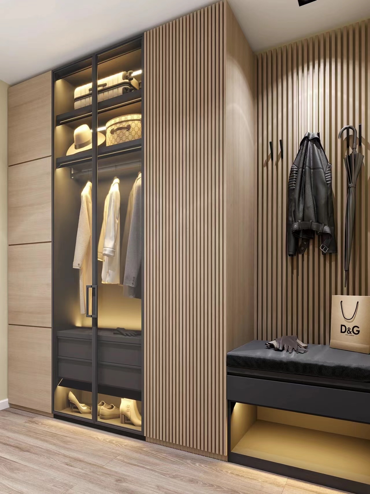 今年流行的鞋柜设计,玩出定制家具新高度!