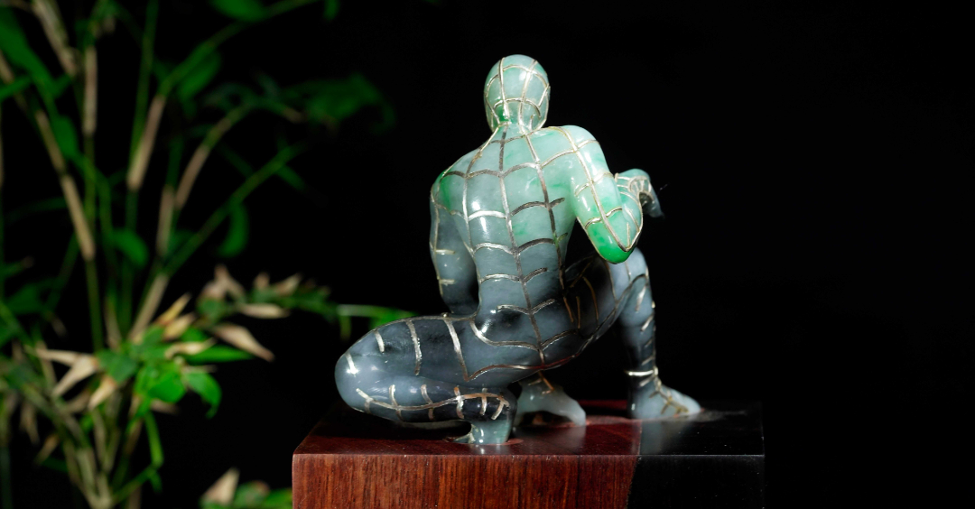 玉雕|玉雕: 蜘蛛侠|谁说对弈平凡的你不算自己的超级英雄？