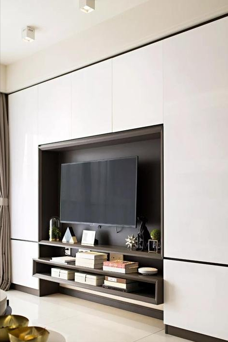 89㎡现代风两居室收纳做得很棒,各种暗柜,算得上是全屋机关术