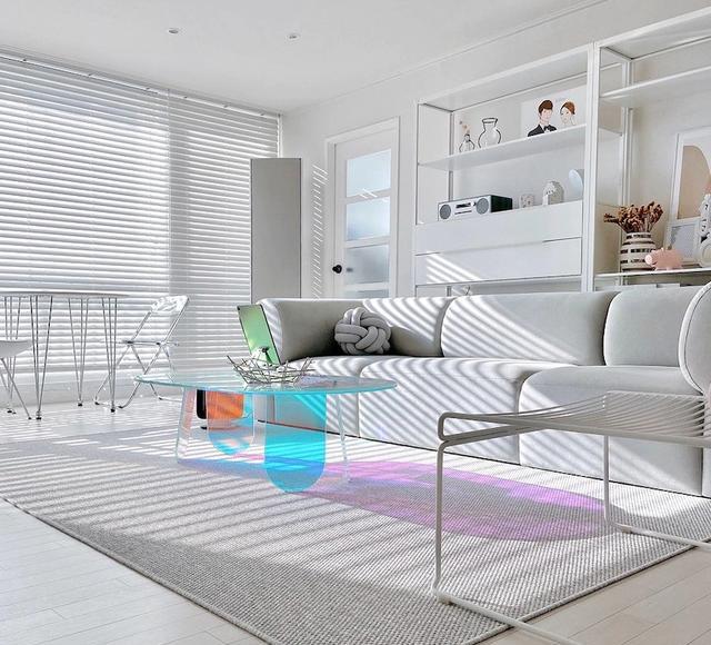 96硬装看着没什么，软装一搭配就有了家的感觉，是年轻人的审美