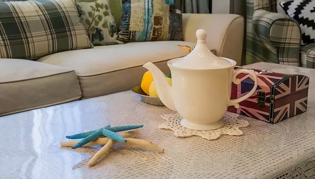 100㎡美式田园风,我喜欢这特色的客厅和书房,一进门就被吸引了