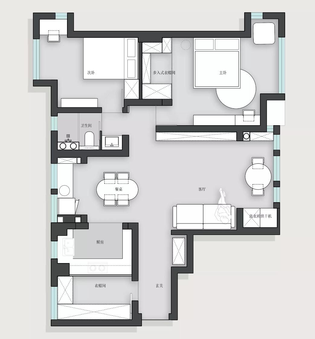 90后女主晒出88㎡新家,全屋化繁为简,骨子里都透着一抹优雅