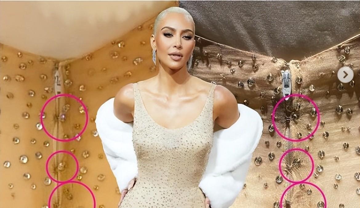 金·卡戴珊|金卡戴珊狂减肥照样撑坏梦露最贵的礼服!网起底超近照叹惨不忍睹