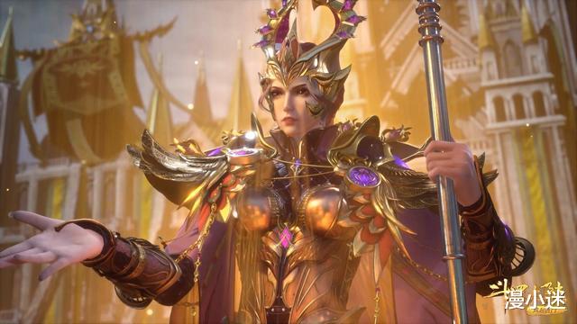 比比东|斗罗大陆：比比东更换新装，金色配紫色，辣眼睛，女王形象尽毁