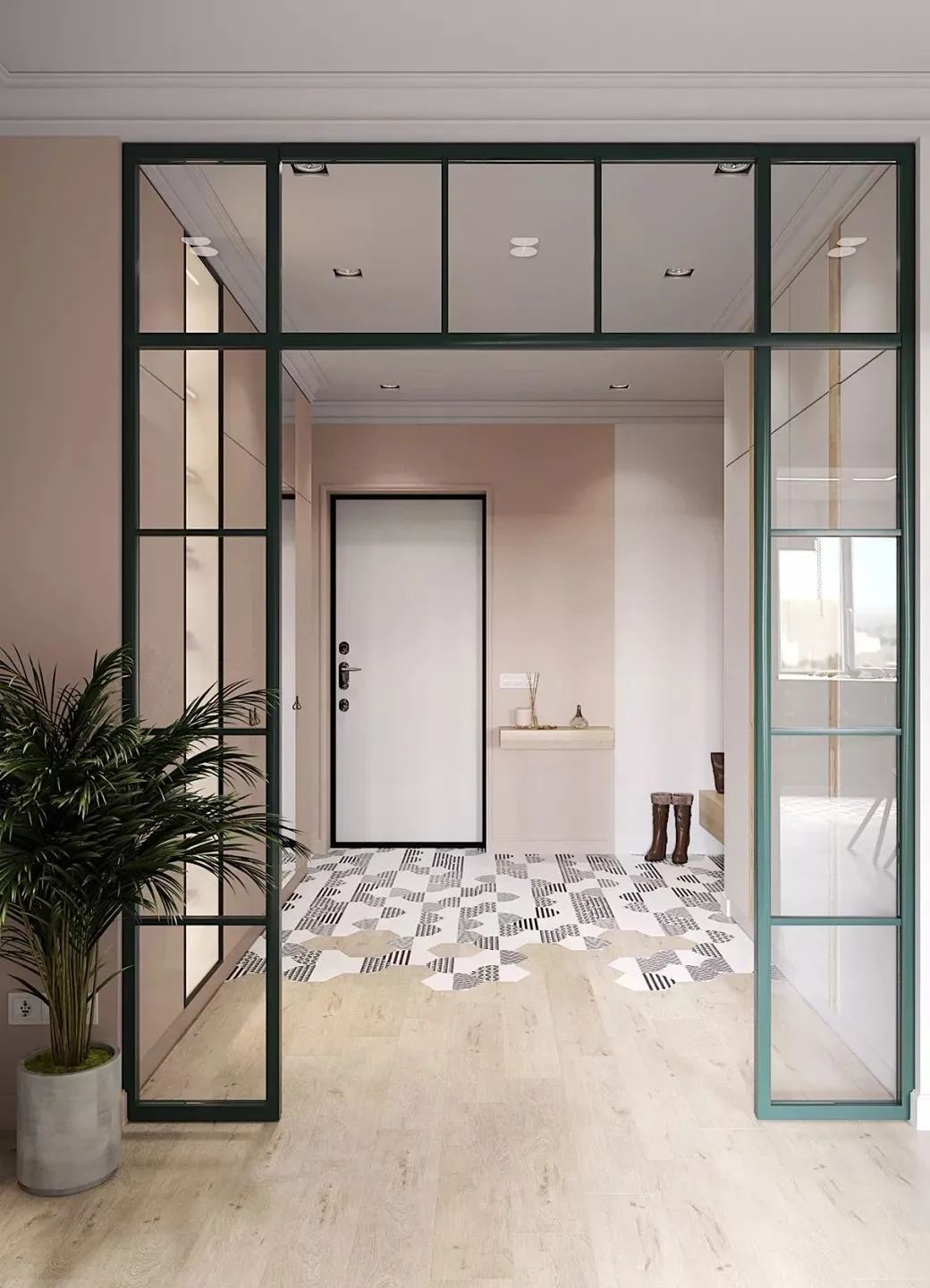 81㎡超强收纳之家,草木绿厨房也太高级了叭!