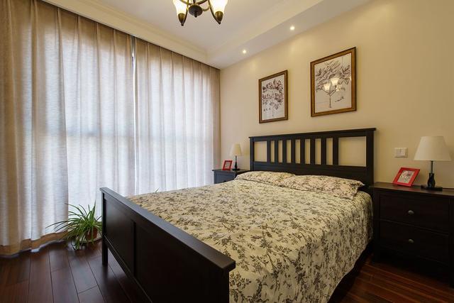 现代简美式风格的大三居,装修设计超大气实用,父母来了都说喜欢