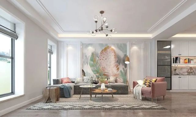 180平米北欧风,打开房门玄关就把人迷住了,全房简单精炼又耐看