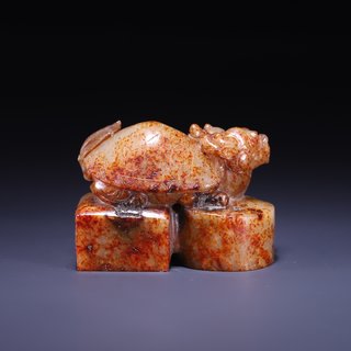 和田玉籽料|和田玉籽料龟钮印章