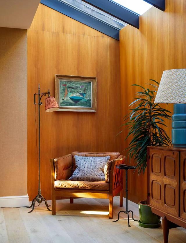 一个伦敦老宅改造,色彩和复古家具的融合,温暖且有力量,羡慕