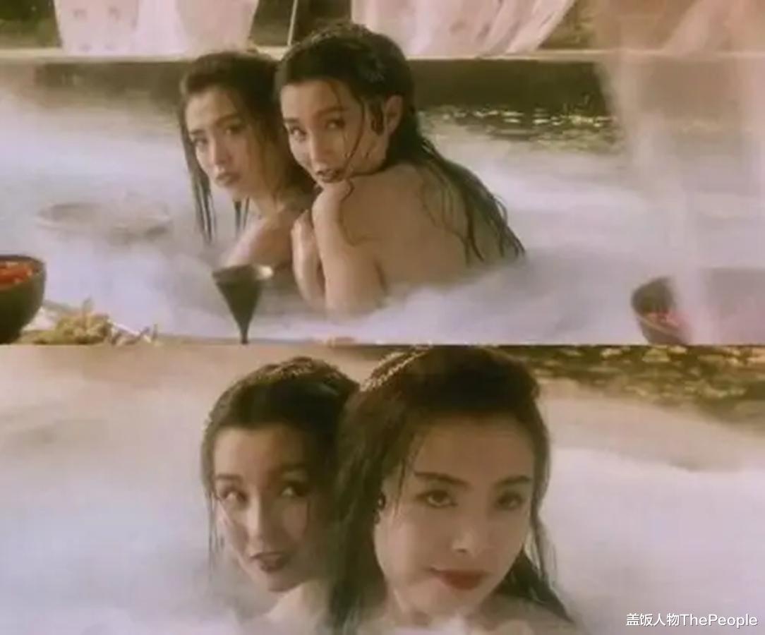 袁姗姗|同样是演美人出浴,把张曼玉林青霞和袁姗姗放一起,差距就出来了