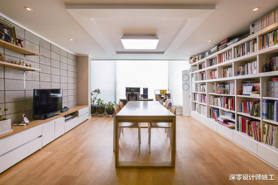 越来越多人喜欢“去客厅化”，建议跟这个109㎡学，弥漫着书香雅韵