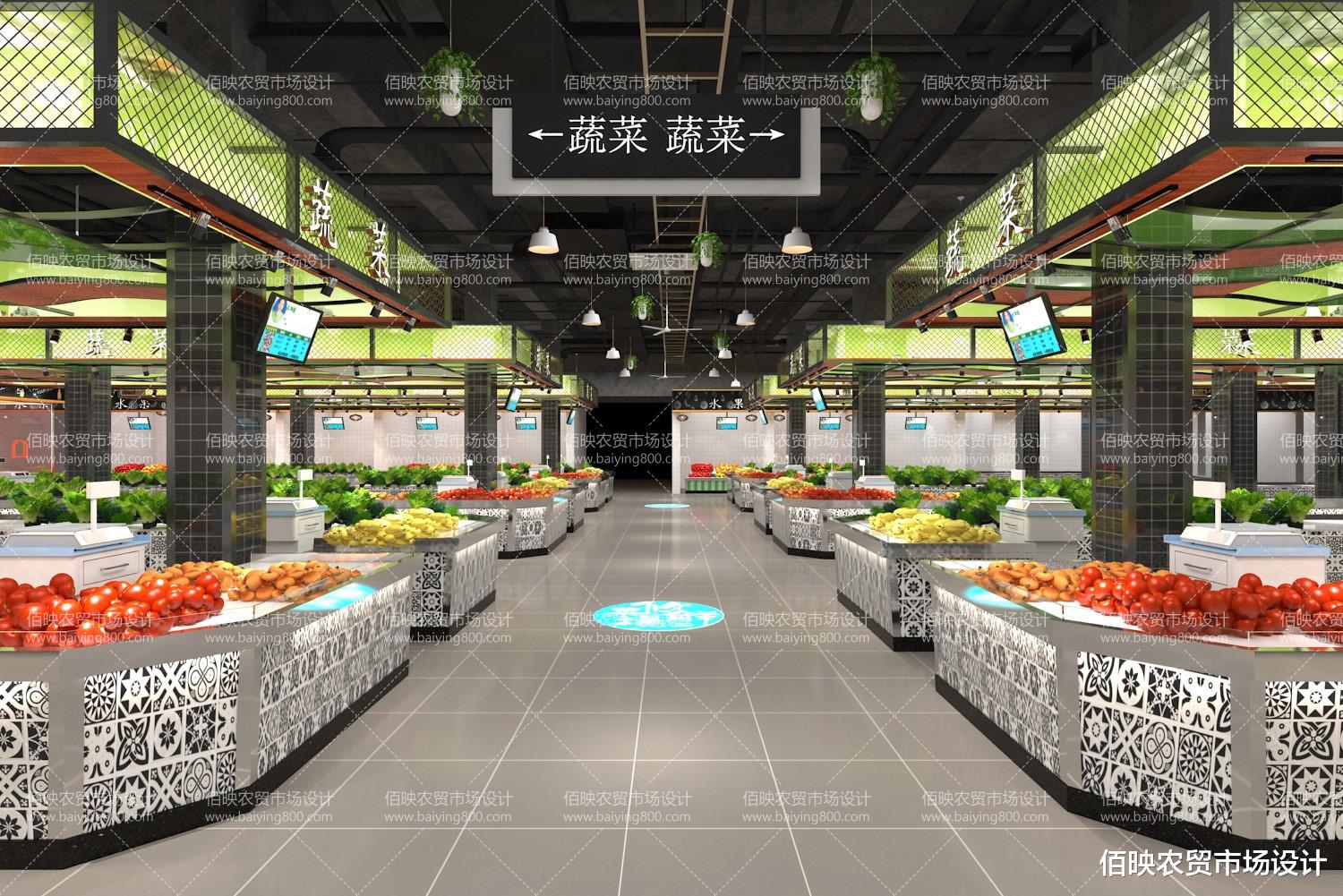 智慧农贸市场的设计体现空间形象之美