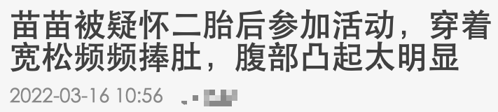 苗苗|最没事业心的她，又怀孕了...