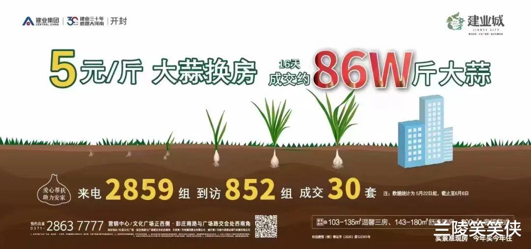 |小麦大蒜抵首付，开发商不会做亏本买卖，实际是楼市降价甩卖