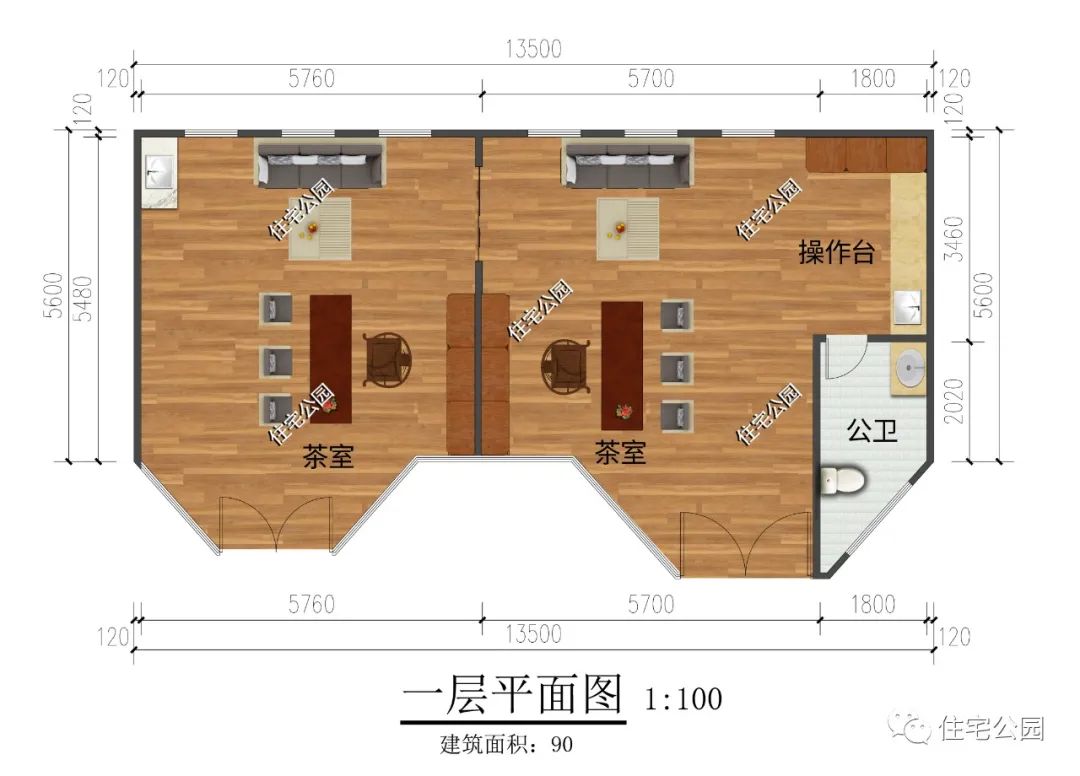 13×5米禅意茶室,给身心一处惬意放松的场所