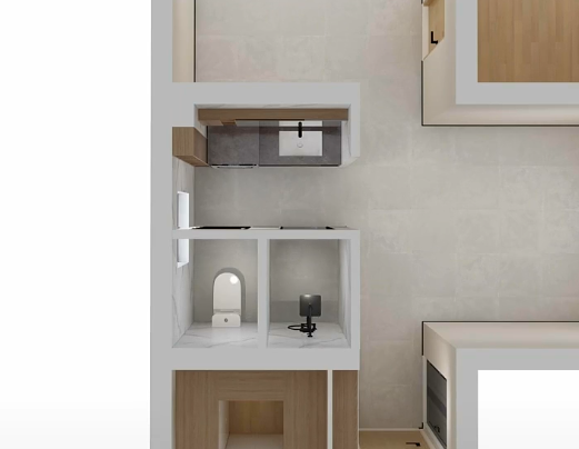 套内58平米两居爆改三居。其实很简单！