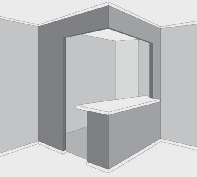 小厨房装修没头绪，不如尝试下这个方案，墙壁留一半，少买张餐桌