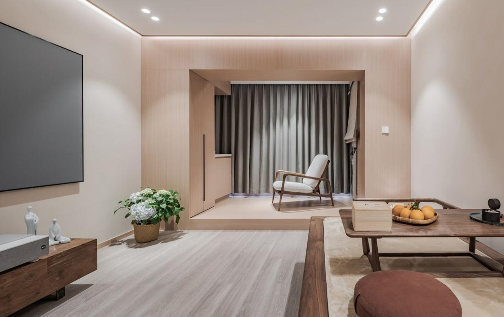 谁说年轻人的家就一定炫酷?她91㎡小家,一进门就透着禅意